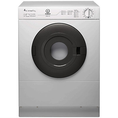 Indesit IS41V Vented Compact Tumble Dryer, 4kg Load, White Indesit IS41V Vented Compact Tumble Dryer, 4kg Load, White